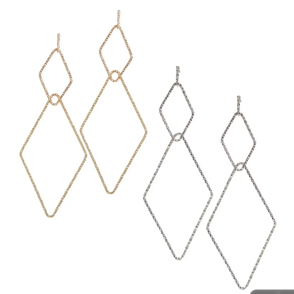 Park Lane Silver Jagger Earrings - Picture 3 of 5